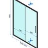Posuvné sprchové dvere Rapid Slide 150