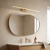 Kúpeľňové nástenné LED svietidlo SWE009-1W 73cm BRUSH GOLD