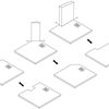 Shower tray Magnum CARRARA BLACK 90x90