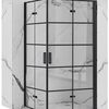 Shower enclosure Rea Molier Black Double 80x100