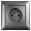 Single socket frame OSTE JNH013-1F Grey