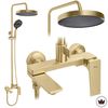 Shower set Rea Prime Brush Gold