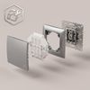 Doorbell Push Button OSTE JNH008-W GREY