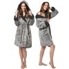 Bathrobe Huggy melange/grey S/M