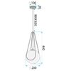 Lampe APP1793-1CP 20cm Gold
