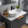 Conjunto de muebles de baño con encimera Marti 60cm Grey