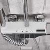 Shower set with thermostatic mixer REA Savio Led Chrome