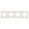Štvornásobný rámik pre zásuvky OSTE JNH016-4F Beige