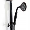 Shower set with shower spout Rea Retro Old Black