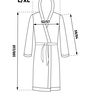 Bathrobe Dressing-gown DIAMOND Ecru L