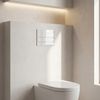 Beépíthető WC Tartókeret Szett Slim 024N T White Glass Nyomólappal