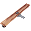 Linear drainage REA Neox pro Brushed Copper 80