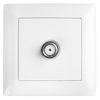 Anténní Zásuvka s Rámečkem OSTE JNH012-G WHITE