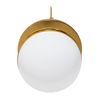 Lampada Da Soffitto Pensile Acrilico Palla Bianco Oro APP481-1CP