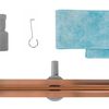 Linear drainage REA Neox Slim pro Brushed Copper 70