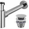 Siphon de lavabo Universel Clic-clac Chrome