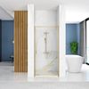 Shower door REA Rapid Swing Brush Gold 80