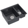 Granite sink Logan 150 Black Metallic