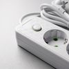 Prelungitor Multipriză 4 prize + 2x USB-A + USB-C JNH021-4A White