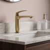 Bathroom faucet PREMIUM Rea Como Brush Gold Low