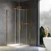 Cabine de douche REA Montana Gold Brush 140x80