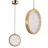 Crystal Pendant Lamp LED LHJ100-1CP Złota