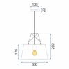 Deckenlampe Metall White APP423-1CP