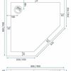Cabina doccia DIAMOND 90x90 COPPER BRUSH