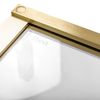 Porte de douche Rea Hugo 90 Gold Brush + Paroi de douche 30