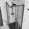 Душ кабина  Rea Punto Black 80x80