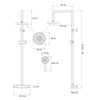 Shower set CALANI DAYTON BLACK