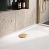 shower tray Rea Belmond White 90x120 Brush Gold