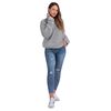 Bluza Damska Sherpa z kołnierzem Light Grey m