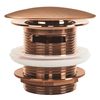 Univerzálny vaňový výpust REA Click-clack Brush Copper 6cm