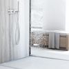 Shower tray skirting panel 140cm Brush nickel