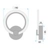 WALL LAMP LED LHJ067-W CHROME