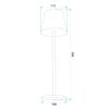 Bedside lamp APP1369-T GREY