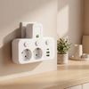 Power Strip 2 Sockets + 2x USB-A + USB-C JNH017 White