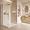 shower tray Rea Belmond White 90x120 Brush Copper