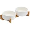 PET FOOD AND WATER BOWL WHITE 331579