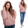 Bluza Damska Sherpa z kapturem Dirty Pink m