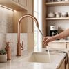 Air outlet with aerator for kitchen faucet REA Fresh Brush Copper