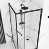 shower enclosure Rea Space In Black 80x100