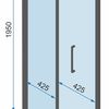 Duschtür Falttür Rapid Fold 100