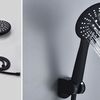 Shower handset Black mat