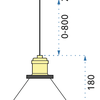 Lampa sufitowa wisząca Verto A Transparent APP042-1CP