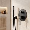 Kit de douche encastré Rea Lungo Black + BOX