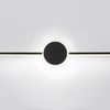 LAMPADA DA MURO DA BAGNO LED SOPRA SPECCHIO 40CM APP848-1W ROUND BLACK