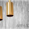 LAMPA SUFITOWA WISZĄCA APP610-1C Złota