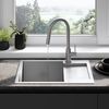 Stainless steel sink Paul BRUSH NICKEL